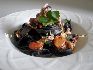 Tagliatelle al nero di seppia