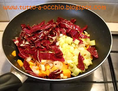 WHB #309 - Torta salata autunnale (porri, zucca e radicchio rosso)