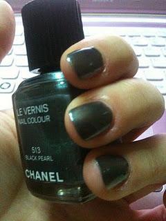 Chanel Black Pearl nail polish