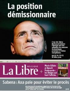 Crollo di Berlusconi, le prime pagine dei media internazionali