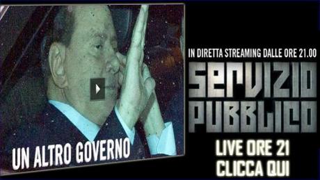 ‘Un altro Governo’: stasera diretta di ‘Servizio Pubblico’ con Michele Santoro, ospite Gianfranco Fini