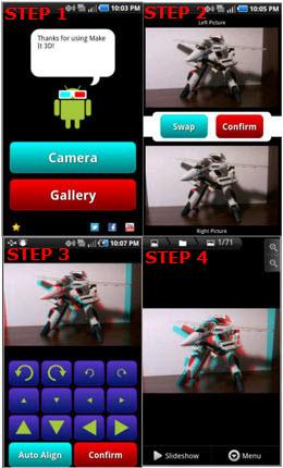 MakeIt3D Make It 3D: Scatta Fotografie in 3D con Android