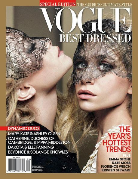 Le gemelle Olsen sulla copertina di Vogue di Dicembre 2011