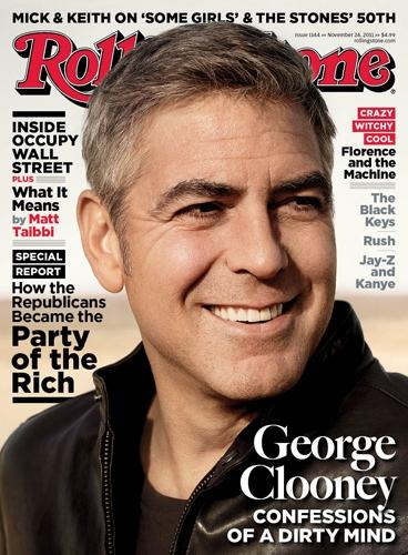 George Clooney scoreggione su Rolling Stone: la prima volta con una corda