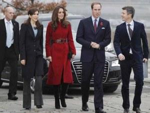 Le foto di William, Kate Middleton e i principi di Danimarca.