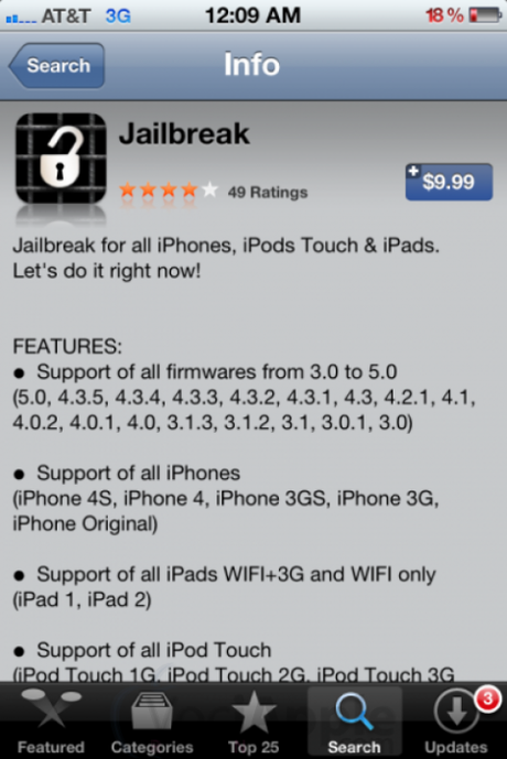 Falsa app jailbreak su App Store (attenti)