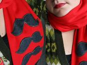 Three Moustache scarf