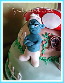 Torta dei puffi- Smurfs cake