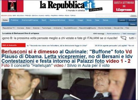 Dimissioni di Berlusconi, le Prime Pagine dall’Italia e dal Mondo