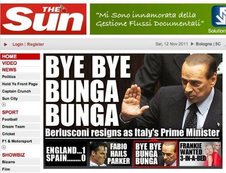 Dimissioni di Berlusconi, le Prime Pagine dall’Italia e dal Mondo