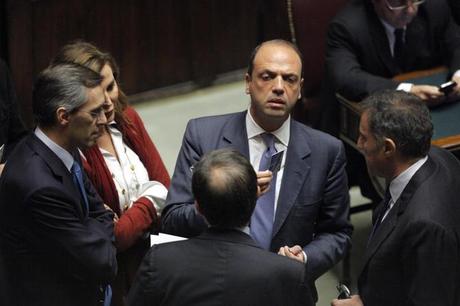 Da sinsitra: Ghedini, Santanchè, Alfano (LaPresse)