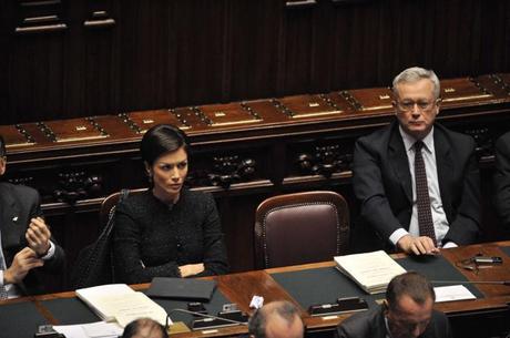Mara Carfagna e Giulio Tremonti (Liverani)