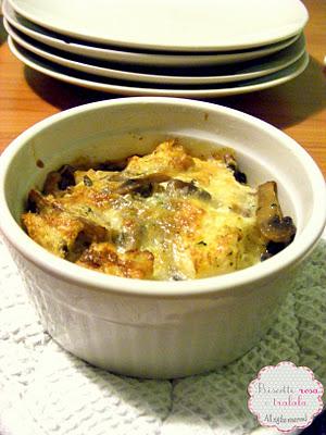 Tortino di pane e funghi