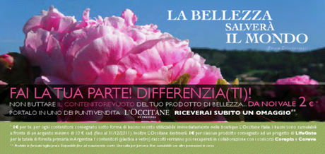 la bellezza salverà il mondo - l'occitane e lifegate 1