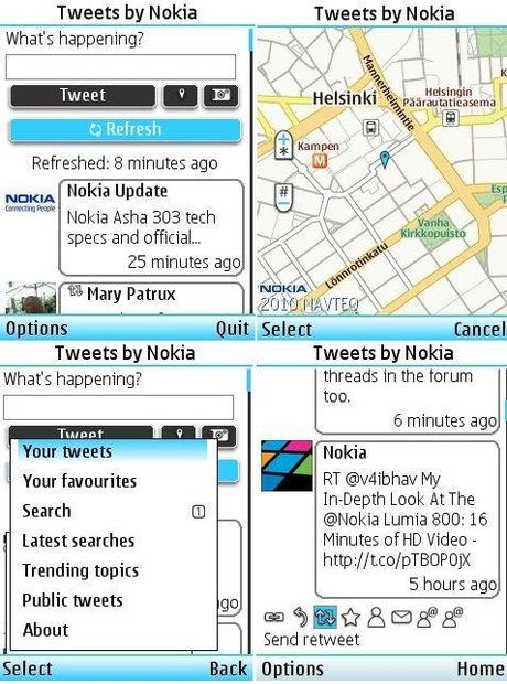 Tweets by Nokia per S40