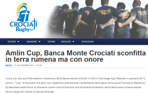 Challenge Cup: schiaffi romeni per i Crociati, 34-7. E un titolo inaccettabile…