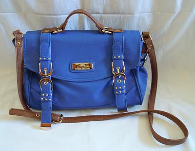 Borsa blu elettrico River Island su Asos