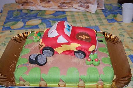 La Torta di Saetta McQueen di Cars :il compleanno di Mattia