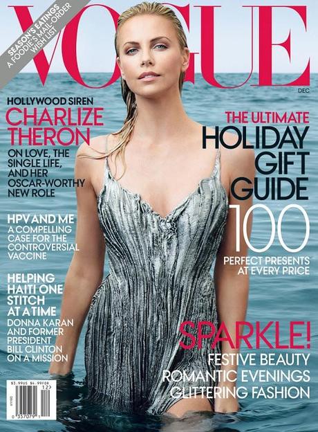 Charlize Theron Sulla Copertina e Nell'Editoriale di Vogue America, Dicembre 2011