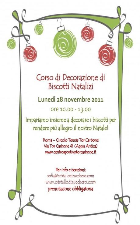 Corso di decorazione biscotti di Natale: 28 novembre 2011