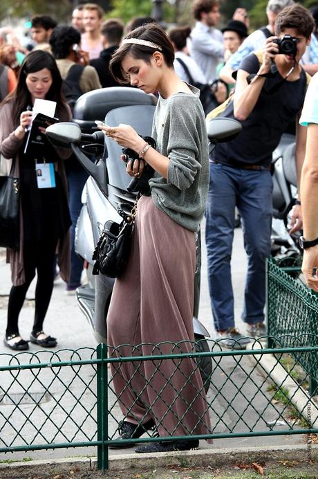 In the Street...Anne-Catherine...ribbed velvet, Paris