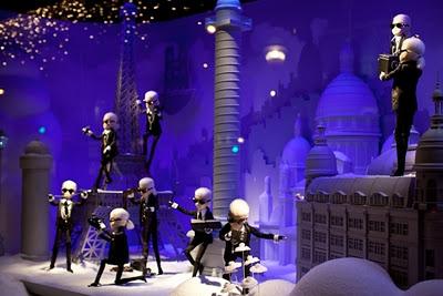 “Christmas: Dreams of Far Away”: Karl Lagerfeld firma le vetrine dei magazzini Printemps