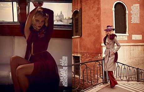 Natasha Poly a Venezia nell'Editoriale di Vogue Italia, Novembre 2011