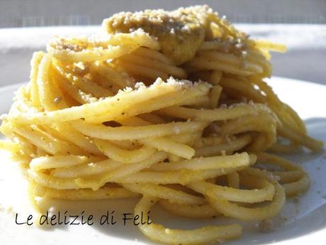 Spaghetti al pesto di germogli