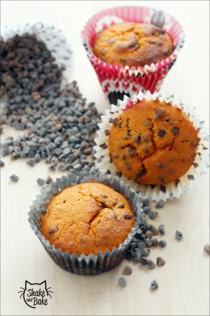 Muffins al pomodoro e gocce di cioccolato