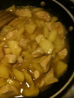 Pollo al curry con le mele