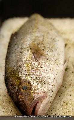 Il pesce e la salute: Ricciola in crosta di sale aromatico e succo di limone