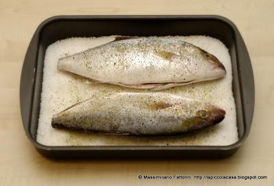 Il pesce e la salute: Ricciola in crosta di sale aromatico e succo di limone