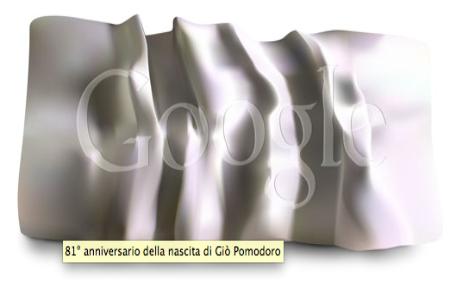 81° anniversario della nascita di Giò Pomodoro Doodle Google Google: Logo ( Doodle ) 17 Novembre 2011   81° anniversario della nascita di Giò Pomodoro 