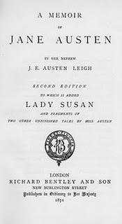 Dear Aunt Jane: come nacque il mito - Il Memoir di J.E. Austen-Leigh (1)