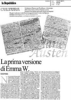 Il manoscritto di The Watsons vale 1ml di sterline ed è in ottime mani!