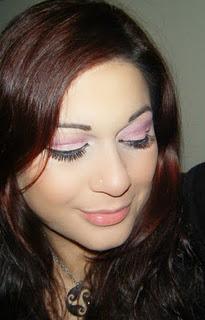 trucco rosa semplice semplice.