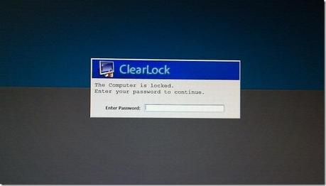 Come bloccare l'utilizzo del Desktop con password !!! ( Clearlock)