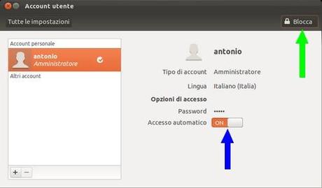 Ubuntu Accesso automatico