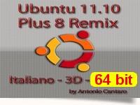 Ubuntu 11.10 a 64 bit italiano Plus-8 Remix DVD