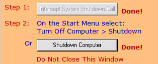 System Shutdown Simulator - SSS - Fig. 2