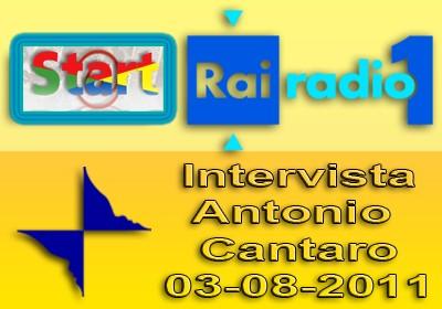 Rai Radio 1 Start intervista Antonio Cantaro