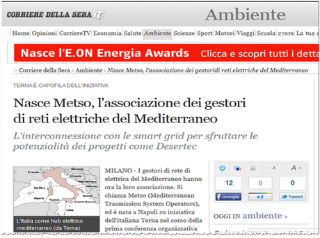 Flavio Cattaneo (Terna): Nasce Metso Associazione Dei Gestori Di Reti Elettriche Del Mediterraneo