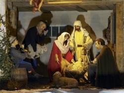 Capanna con sacra famiglia