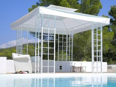 gazebo da giardino in alluminio