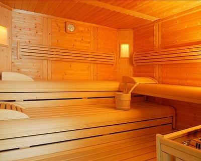 interno di una sauna finlandese