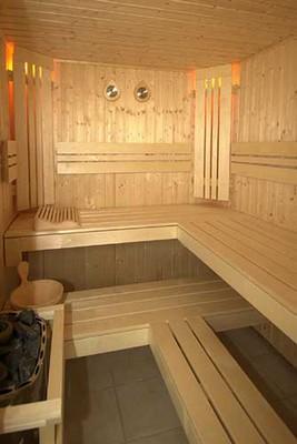 sauna in legno