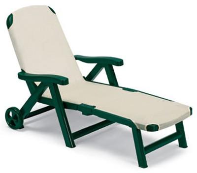 sdraio da giardino in plastica