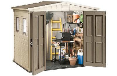 casetta per attrezzi in plastica