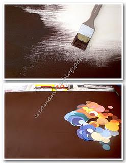 Pannelli decorativi con i fogli delle riviste