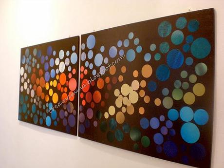 Pannelli decorativi con i fogli delle riviste